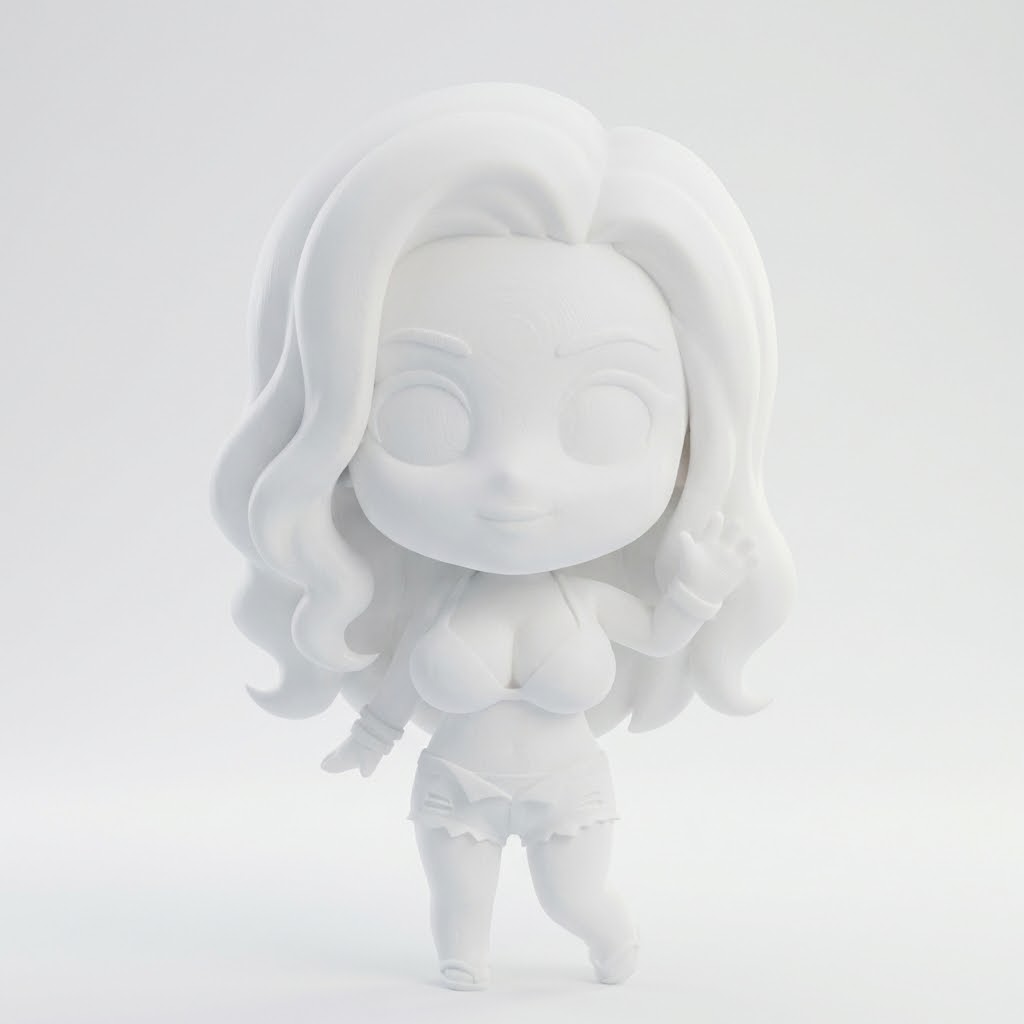 Chibi „Leni Lichtblick“ – 3D-Kunstfigur aus deiner Vorlage | 3D-Memories
