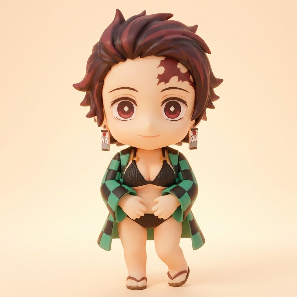 Chibi-Kunstfigur „Mika Karo-Mantel“ – 3D-Memories 3D-Print nach deiner Vorlage