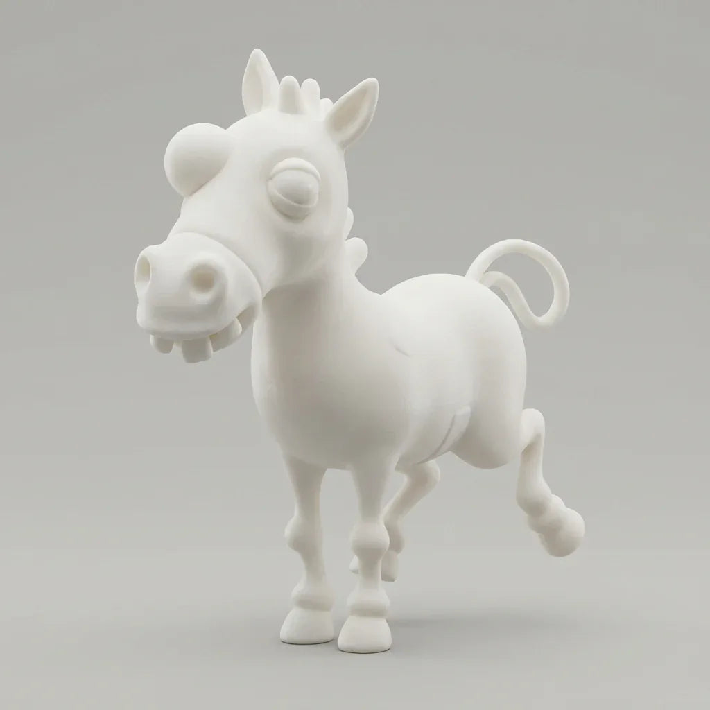 Lustiges Patchwork-Pferd – Dein bunter Begleiter als 3D-Kunstobjekt - 3D Memories