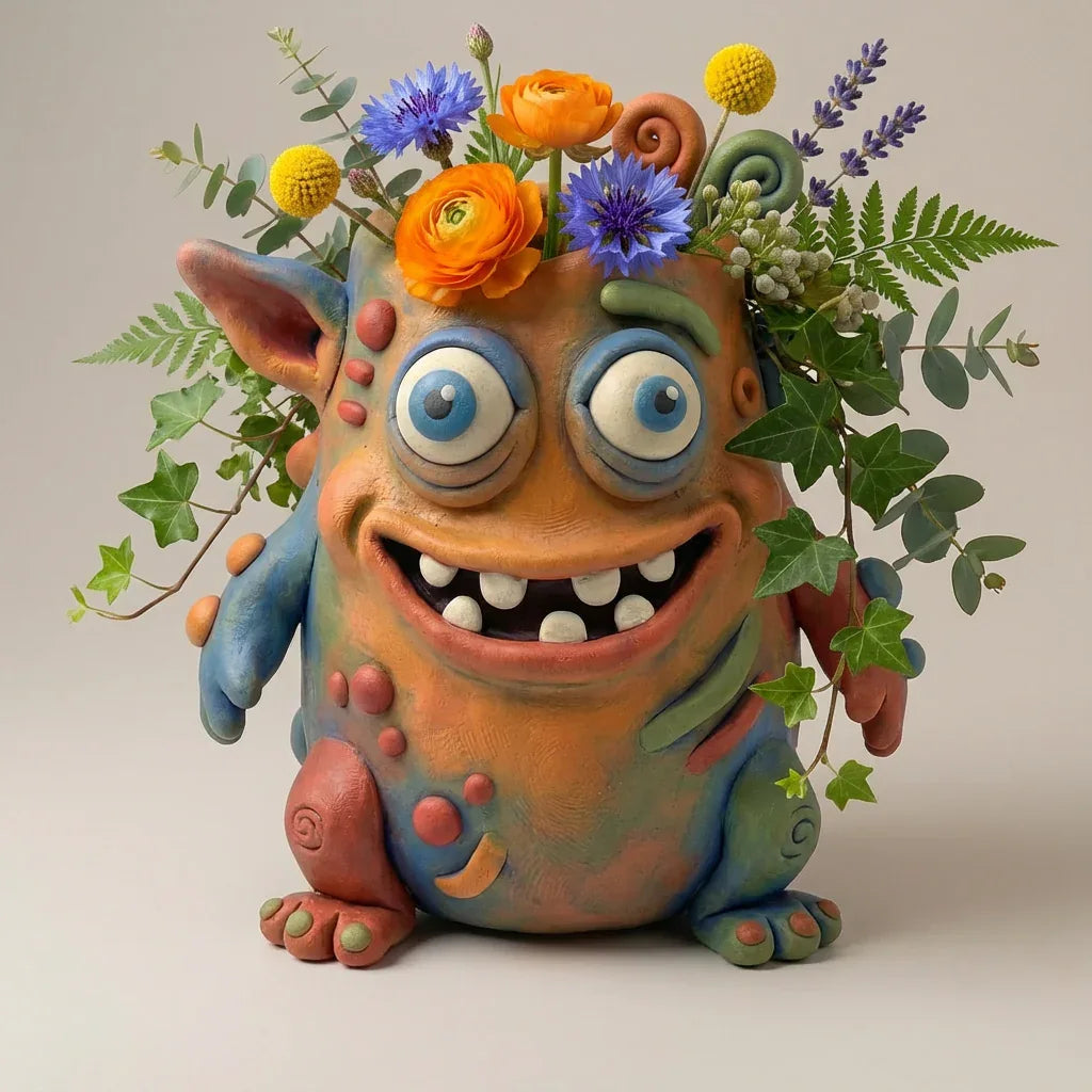 Buntes Monster 'Lumi' – Ihr fröhlicher 3D-Begleiter - 3D Memories