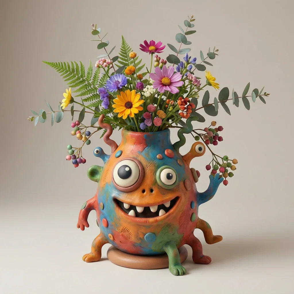 Einzigartige 3D-Kunst-Vase – Moderne Erinnerung neu interpretiert - 3D Memories