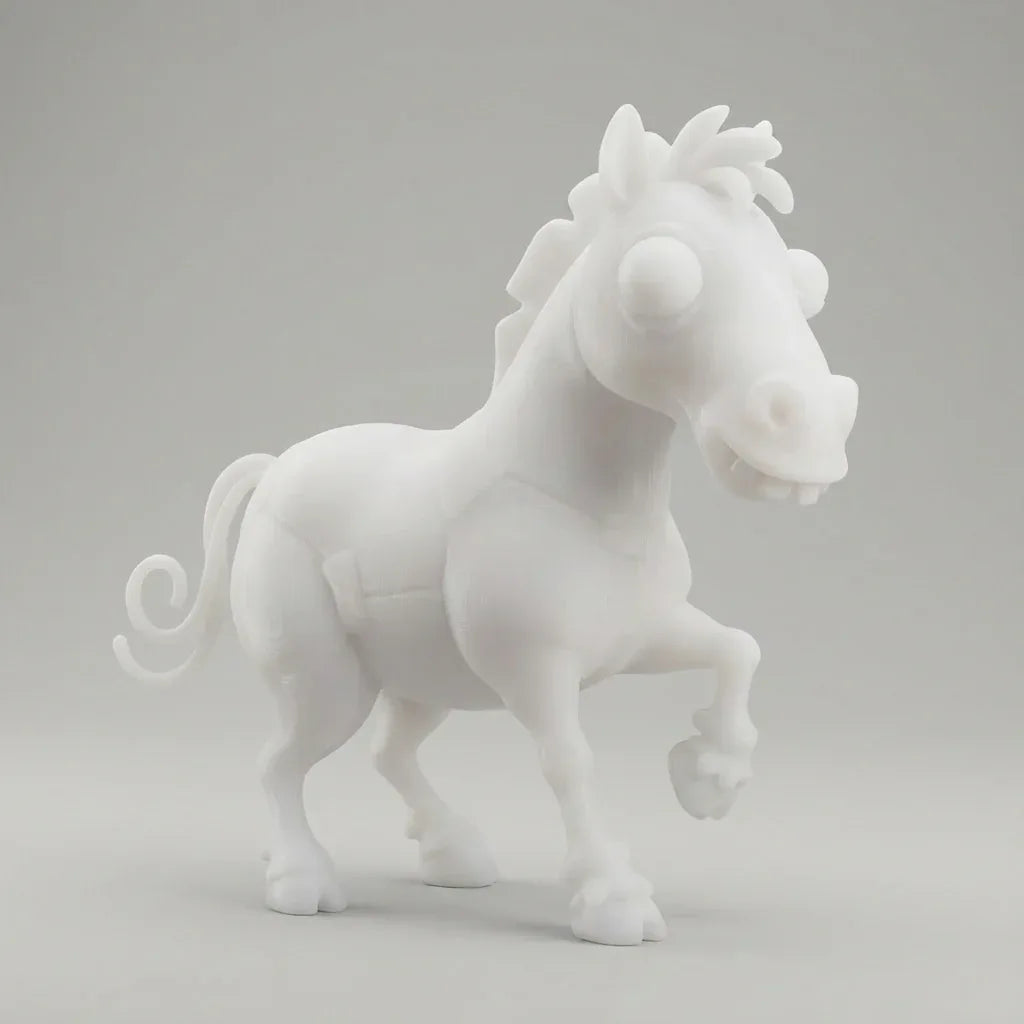 Farbenfrohes Fantasie-Pferd "Lumos" – Ihre verspielte 3D-Kunstfigur - 3D Memories