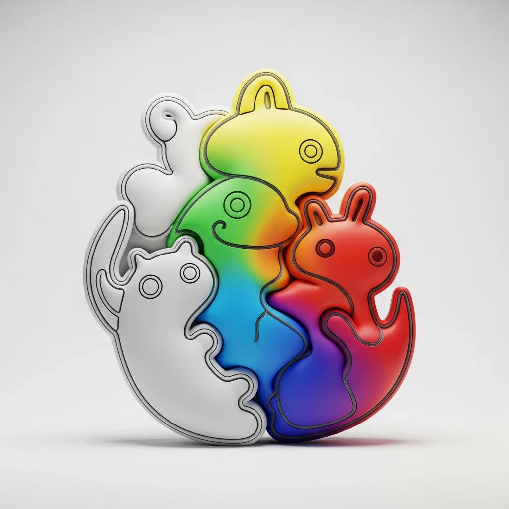 3D-Druck Volumen (mehrfarbig) - 3D Memories