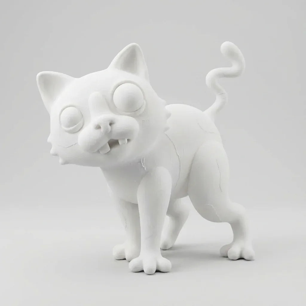 Luna, die bunte Katzenfigur - 3D Memories
