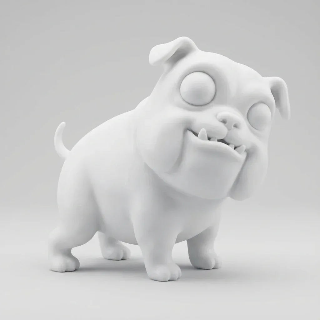 Bunte Hundeskulptur "Fridolin" – Ihr einzigartiges 3D-Kunstobjekt - 3D Memories