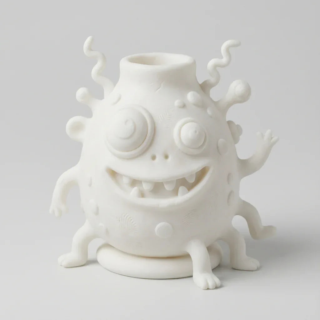 Einzigartige 3D-Kunst-Vase – Moderne Erinnerung neu interpretiert - 3D Memories