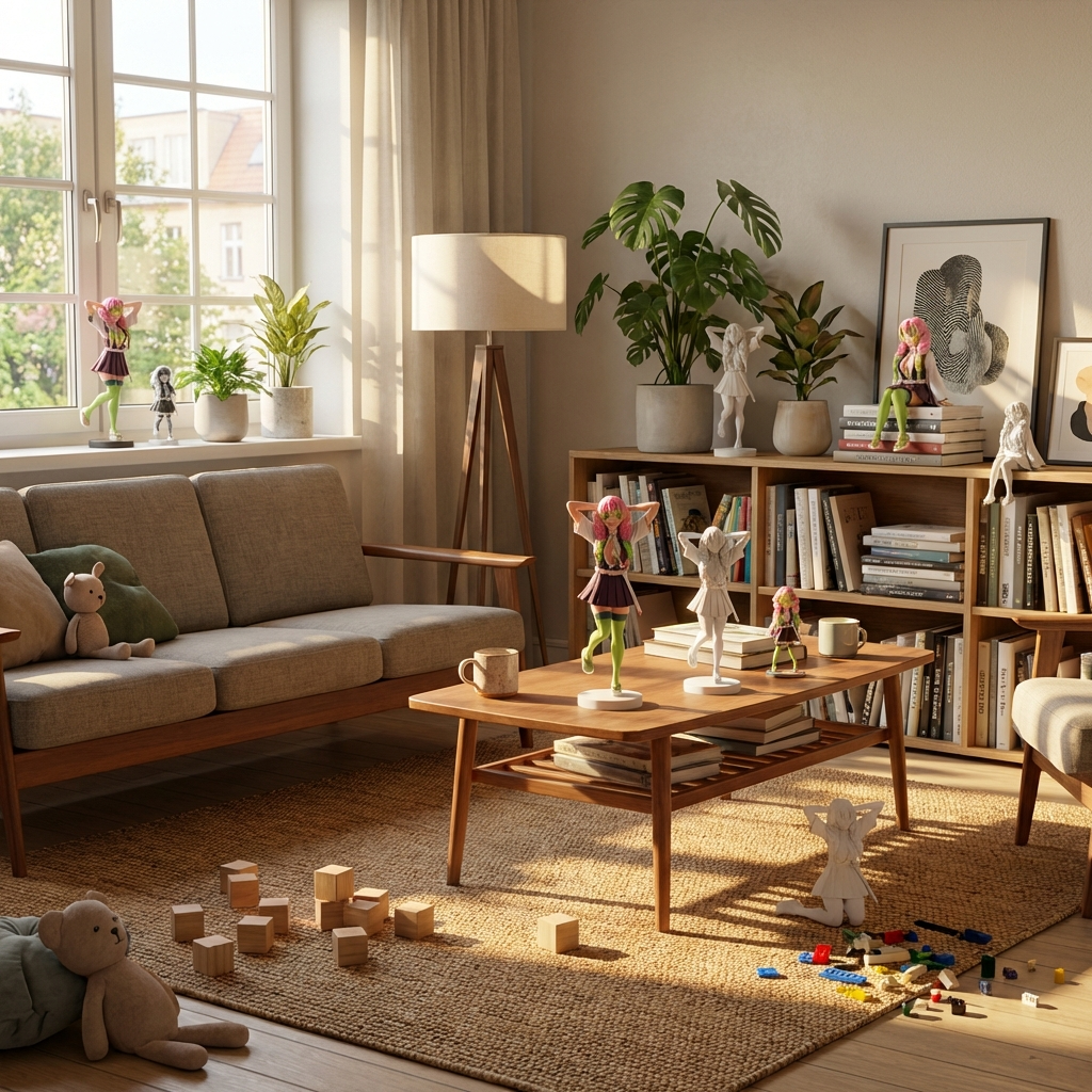 "Liora Grünfunke" – Anime-Kriegerin als 3D-Kunstobjekt | 3D‑Memories