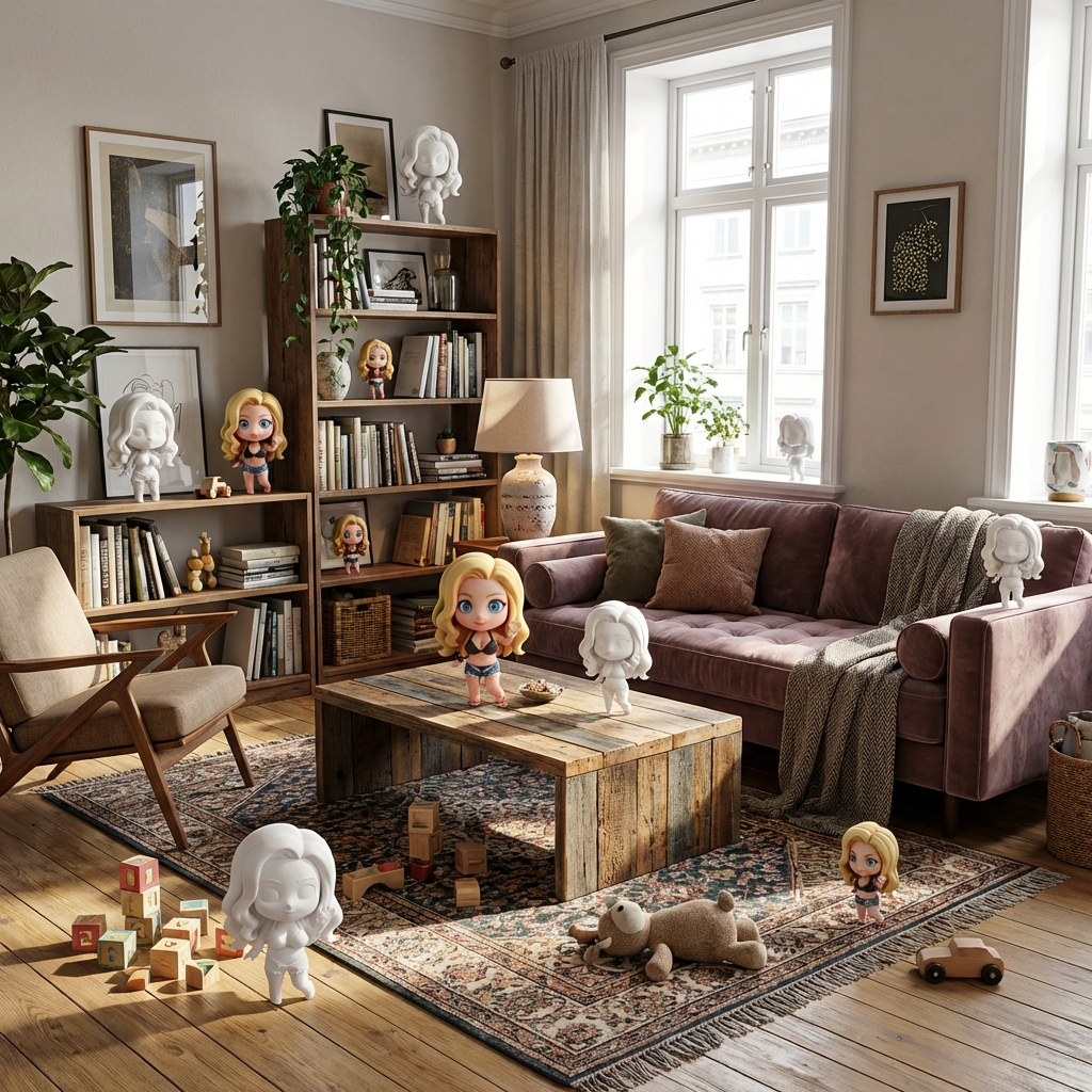 Chibi „Leni Lichtblick“ – 3D-Kunstfigur aus deiner Vorlage | 3D-Memories