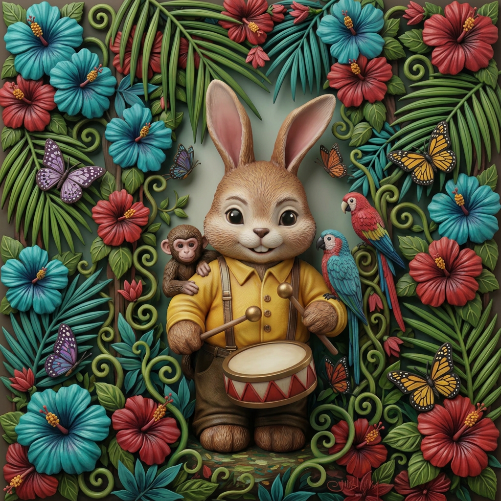 Brummel der Trommler Hase