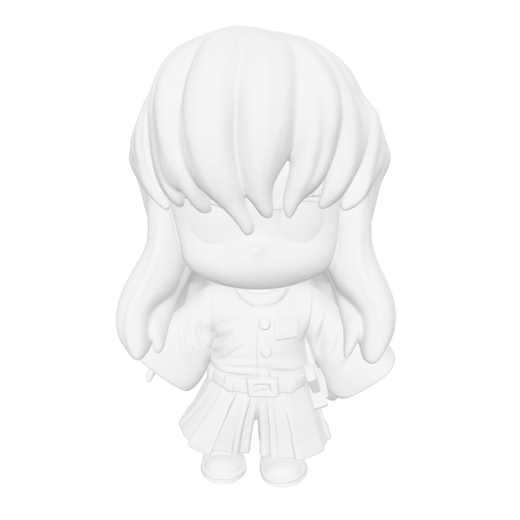 Chibi-Kriegerin Aki - Dein mutiger Begleiter in 3D