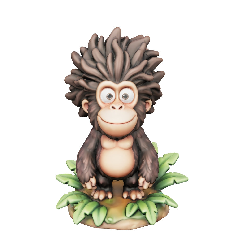 „Milo der Dschungelgrinser“ – 3D-Kunstfigur aus deiner Zeichnung | 3D‑Memories