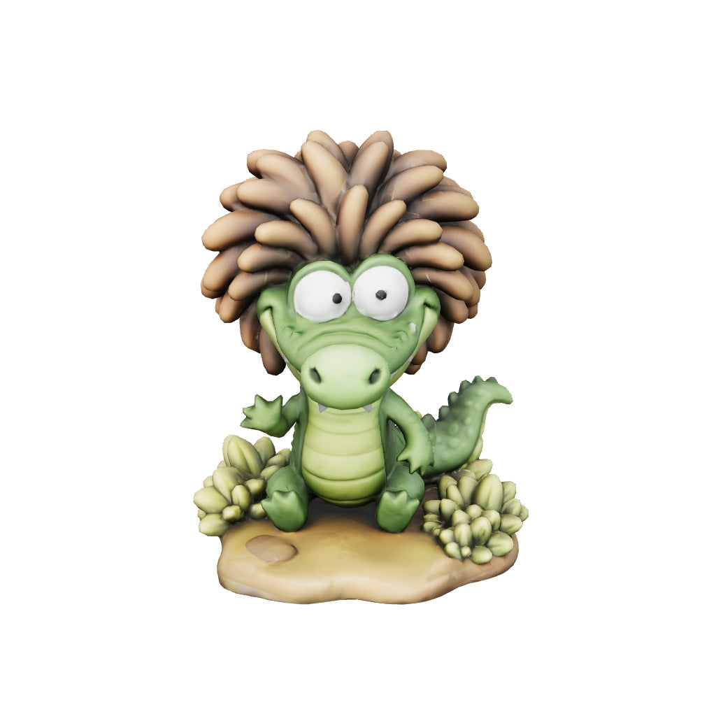 Kalle Krokodil – Fröhliche 3D-Figur aus deiner Zeichnung | 3D‑Memories