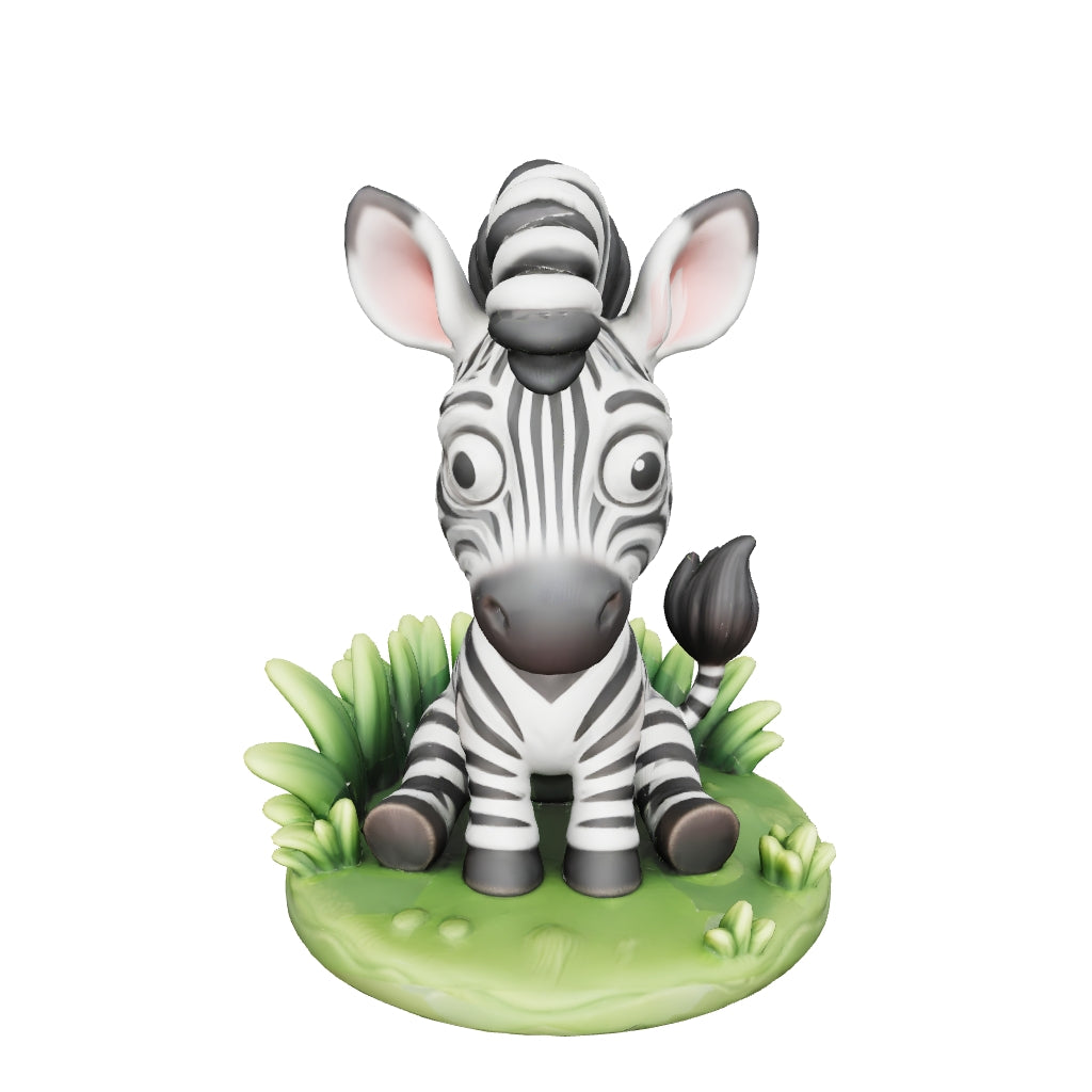 Zuri das kleine Zebra – 3D-Kunstobjekt aus deiner Erinnerung (3D‑Memories)