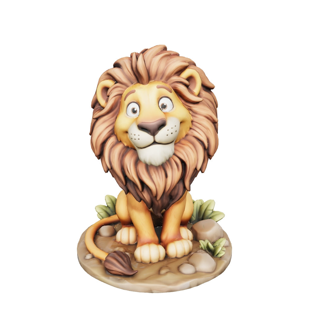Leo Wellenmähne – 3D-Löwenfigur aus deiner Zeichnung | 3D‑Memories
