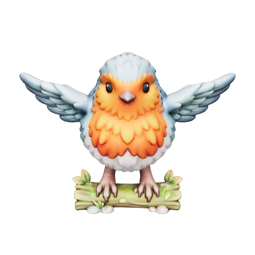 Pico der Sonnenbrust-Vogel – 3D-Kunstobjekt aus deiner Zeichnung | 3D‑Memories