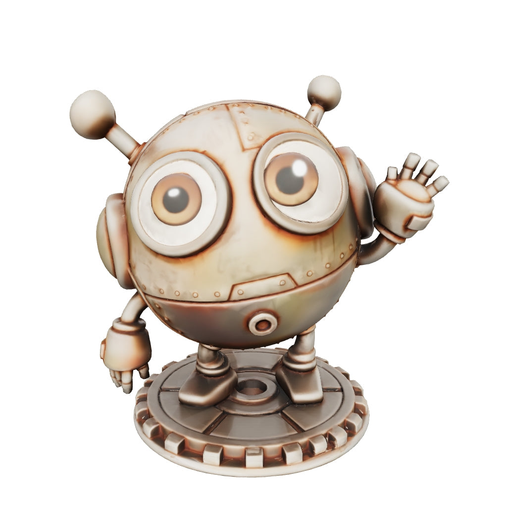 Bruno der Wink-Bot – 3D-Kunstfigur aus deiner Zeichnung | 3D‑Memories