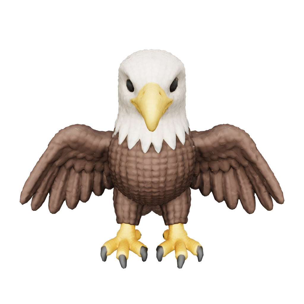 Häkeladler „Auron“ – 3D-Memories Kunstfigur (aus deinem Bild)