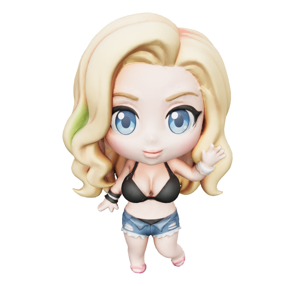 Chibi „Leni Lichtblick“ – 3D-Kunstfigur aus deiner Vorlage | 3D-Memories