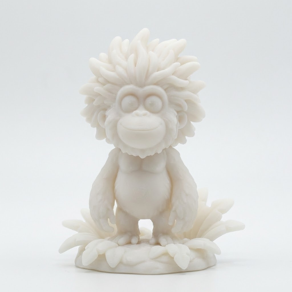 „Milo der Dschungelgrinser“ – 3D-Kunstfigur aus deiner Zeichnung | 3D‑Memories