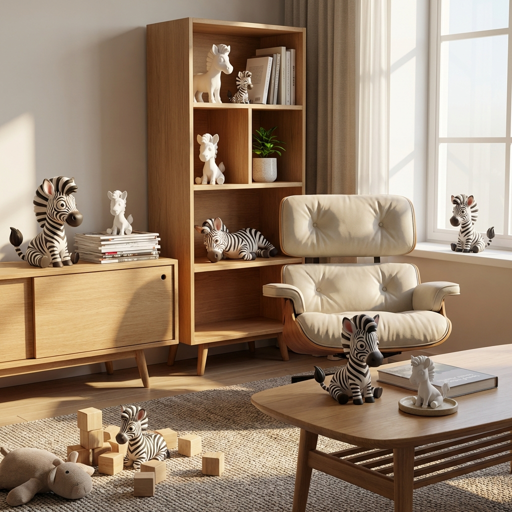 Zuri das kleine Zebra – 3D-Kunstobjekt aus deiner Erinnerung (3D‑Memories)