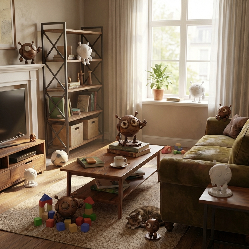 Bruno der Wink-Bot – 3D-Kunstfigur aus deiner Zeichnung | 3D‑Memories