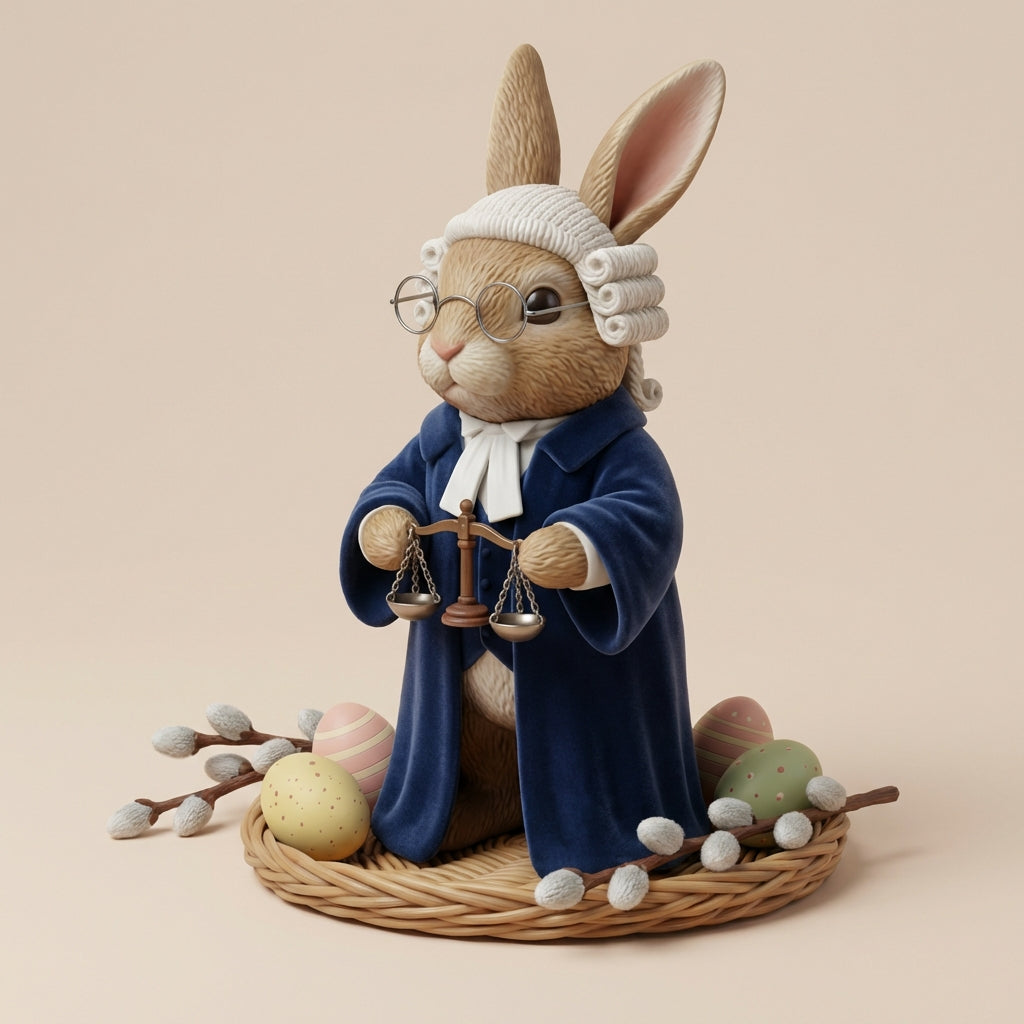 Richter Hase: Gerechtigkeit mit einem Lächeln