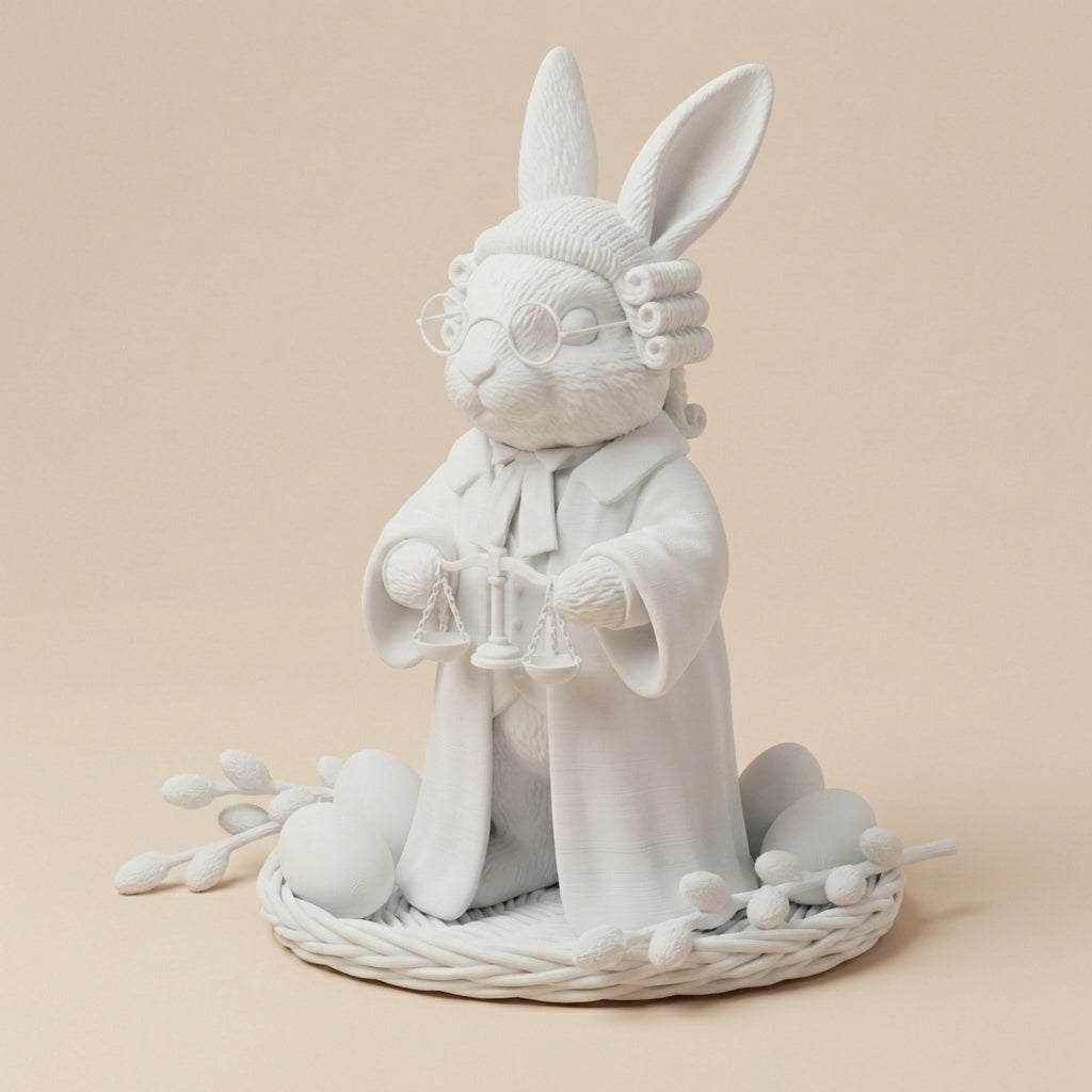 Richter Hase: Gerechtigkeit mit einem Lächeln