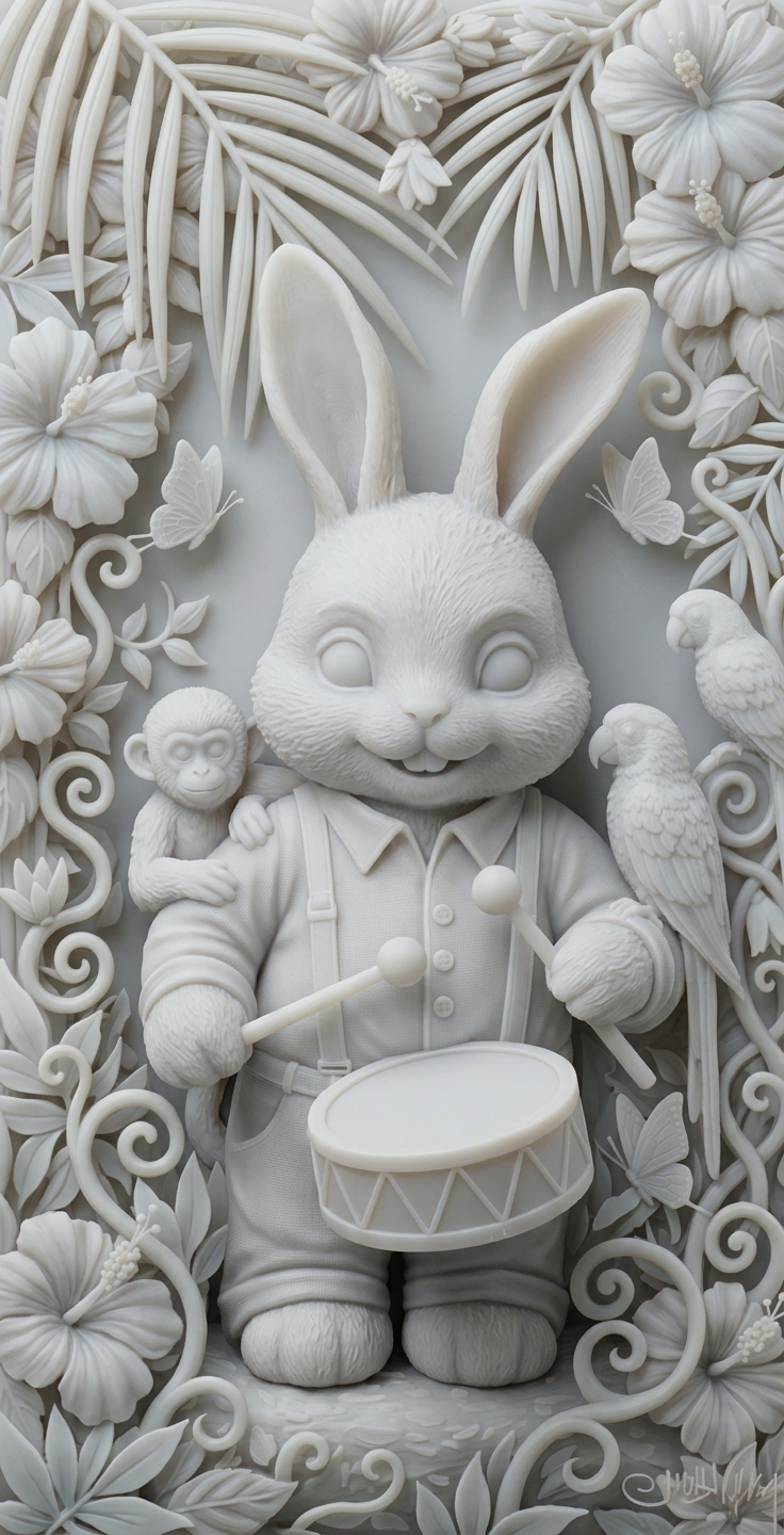 Brummel der Trommler Hase