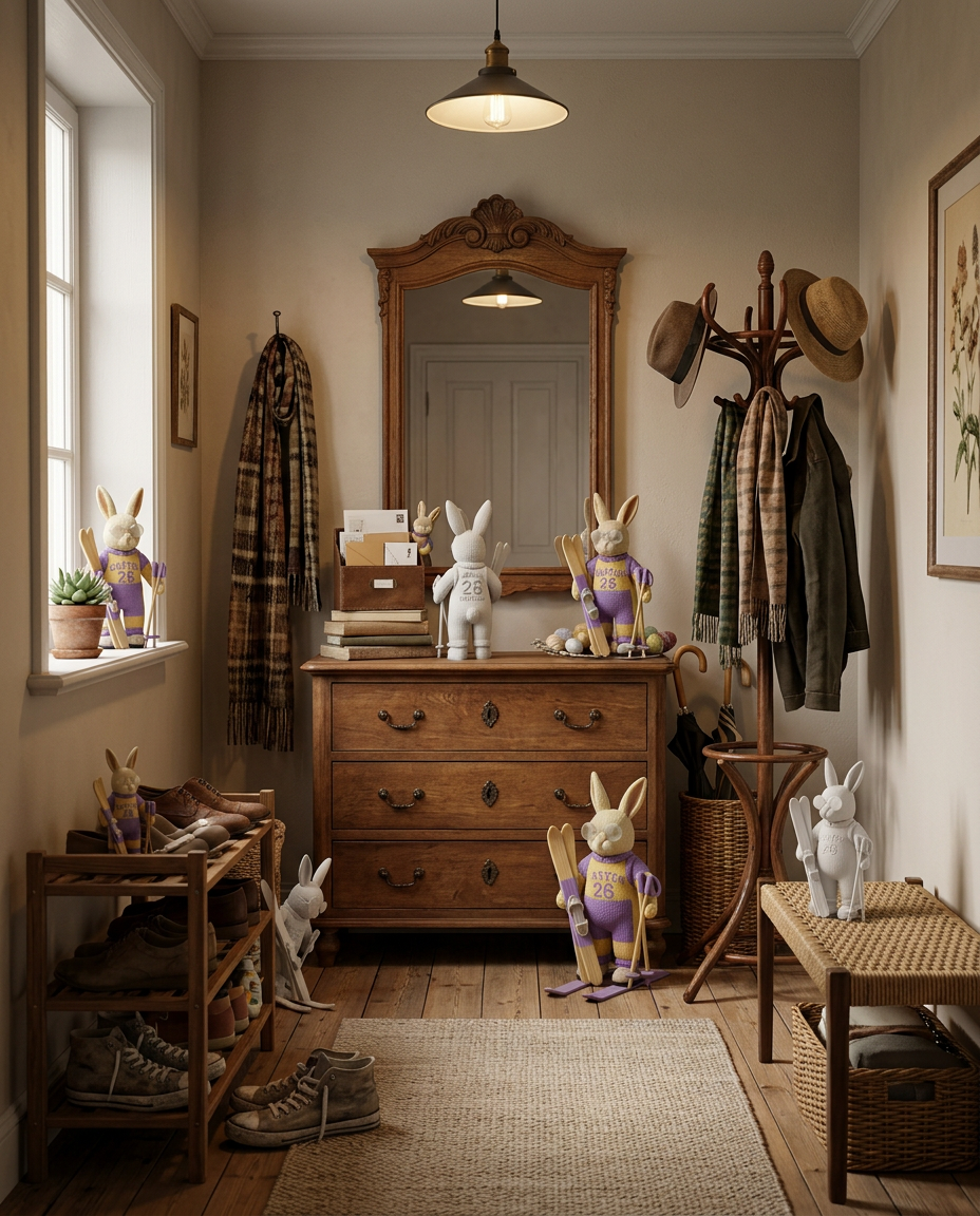 Osterhase "Hoppi" Skifahrer Edition