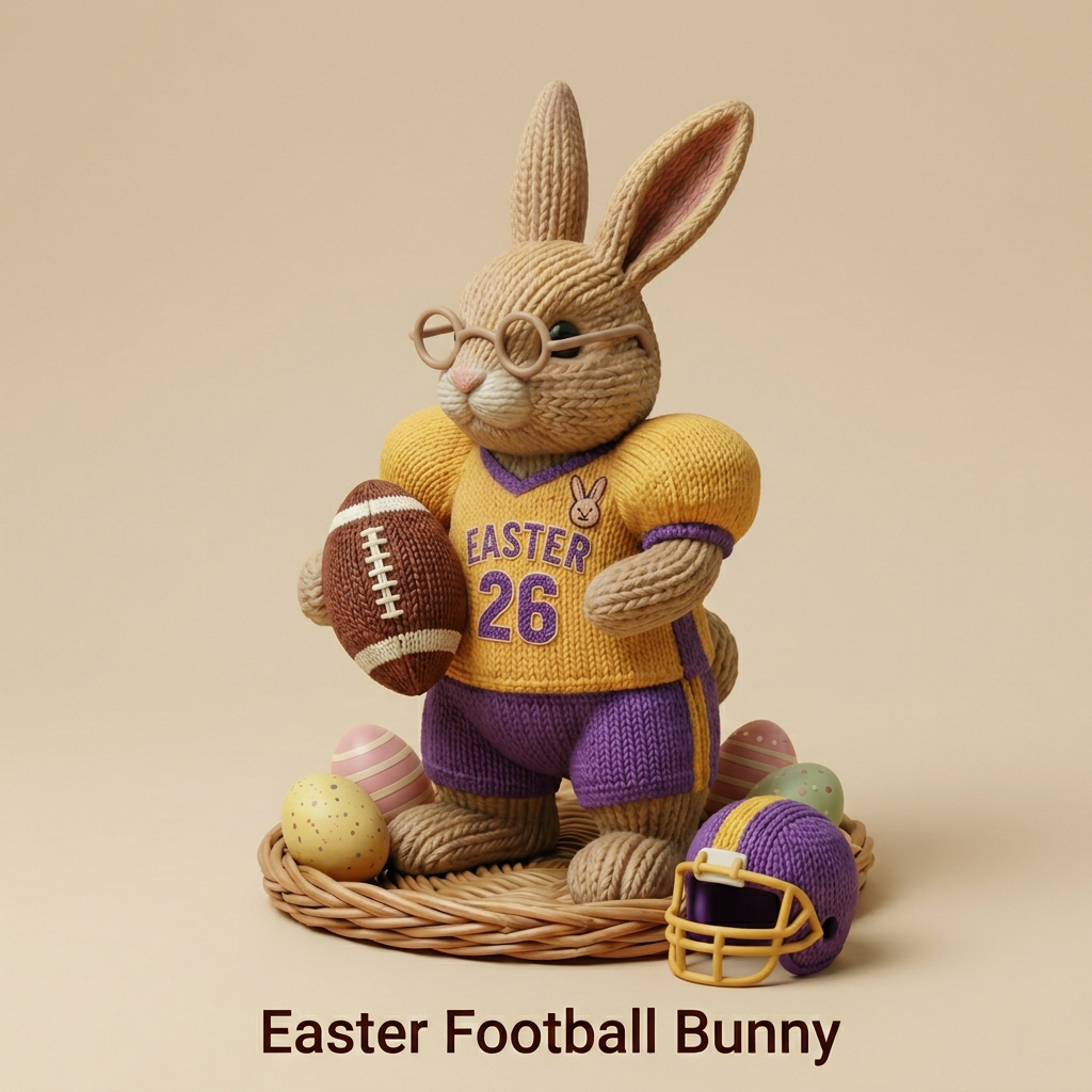 Rocky der Football-Hase - Dein Oster-Champion!