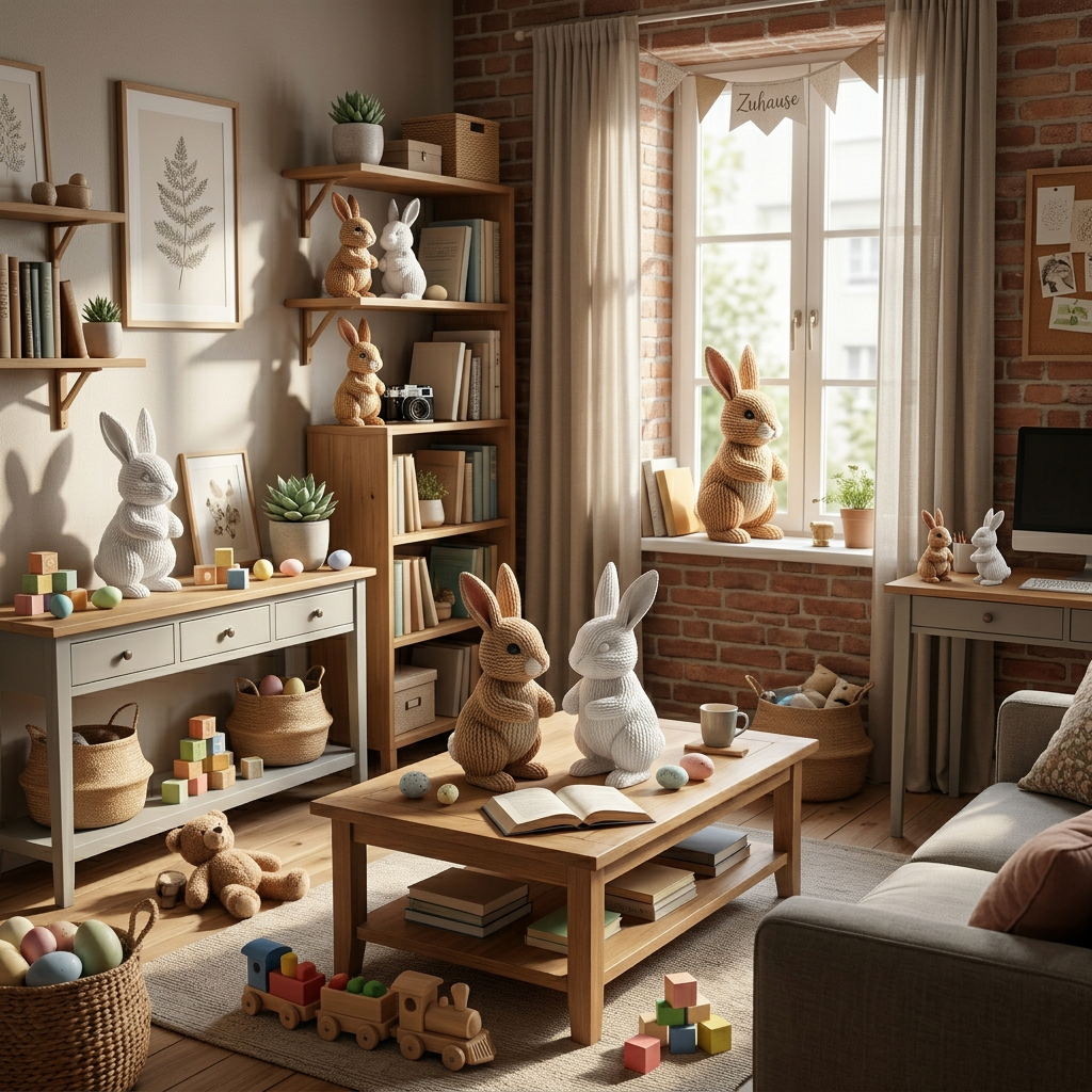 Bote des Frühlings - Hase mit Botschaft