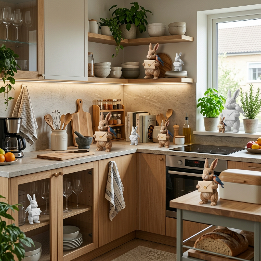 Bote des Frühlings - Hase mit Botschaft