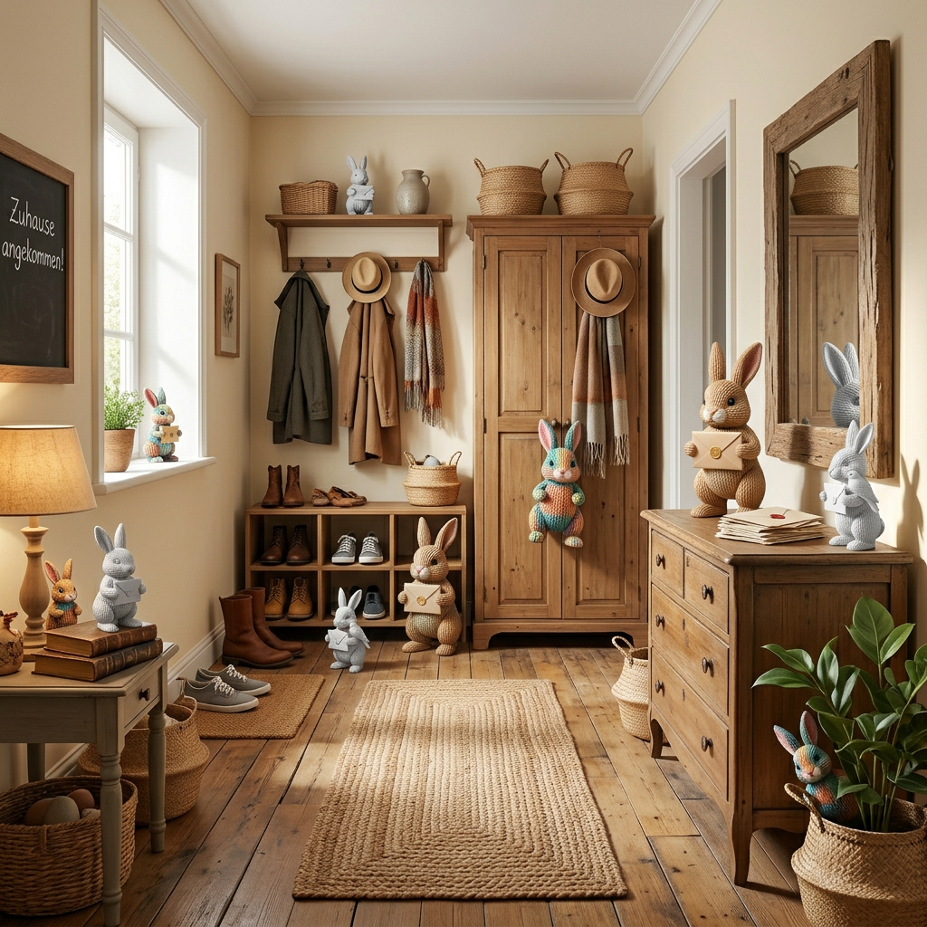 Bote des Frühlings - Hase mit Botschaft