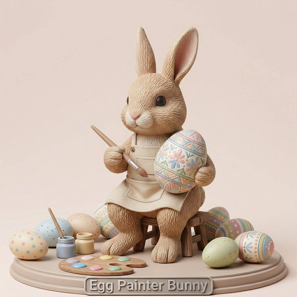 Bartholomäus der Osterhase - Ein Künstler aus dem Fell