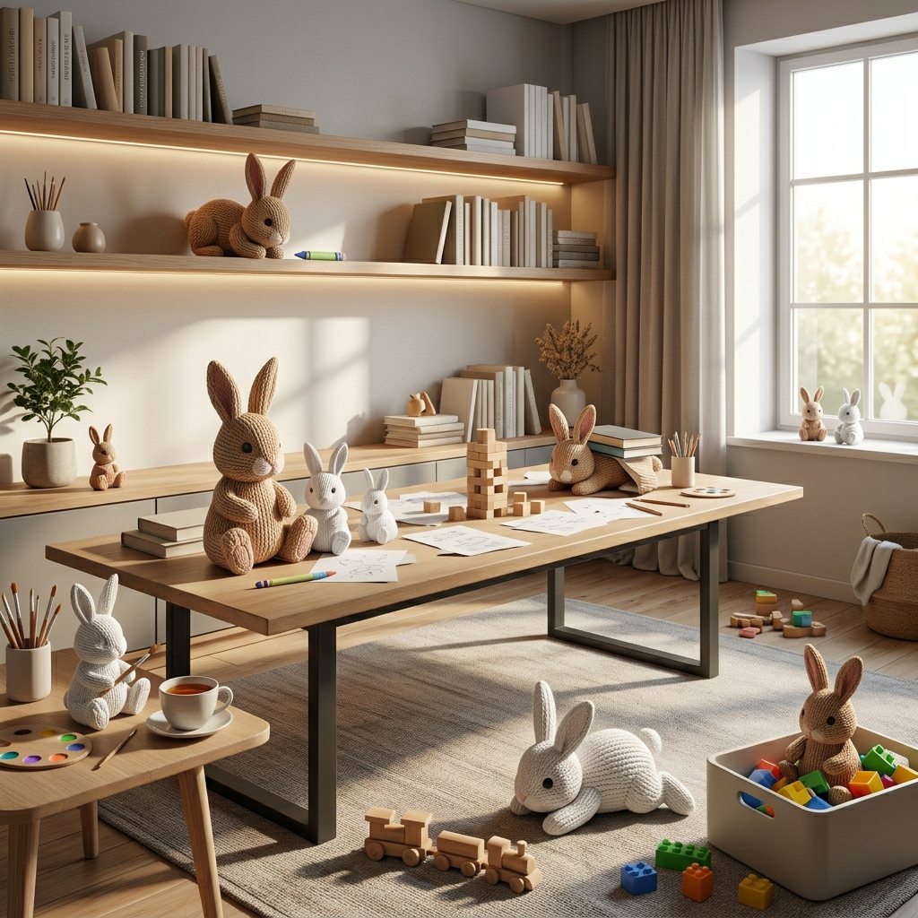 Osterhase 'Pinselstrich' - Frühlingsbote