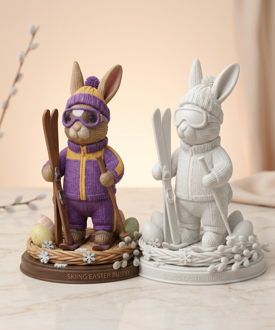 Ski-Hase Bodo - Bereit für die Piste!