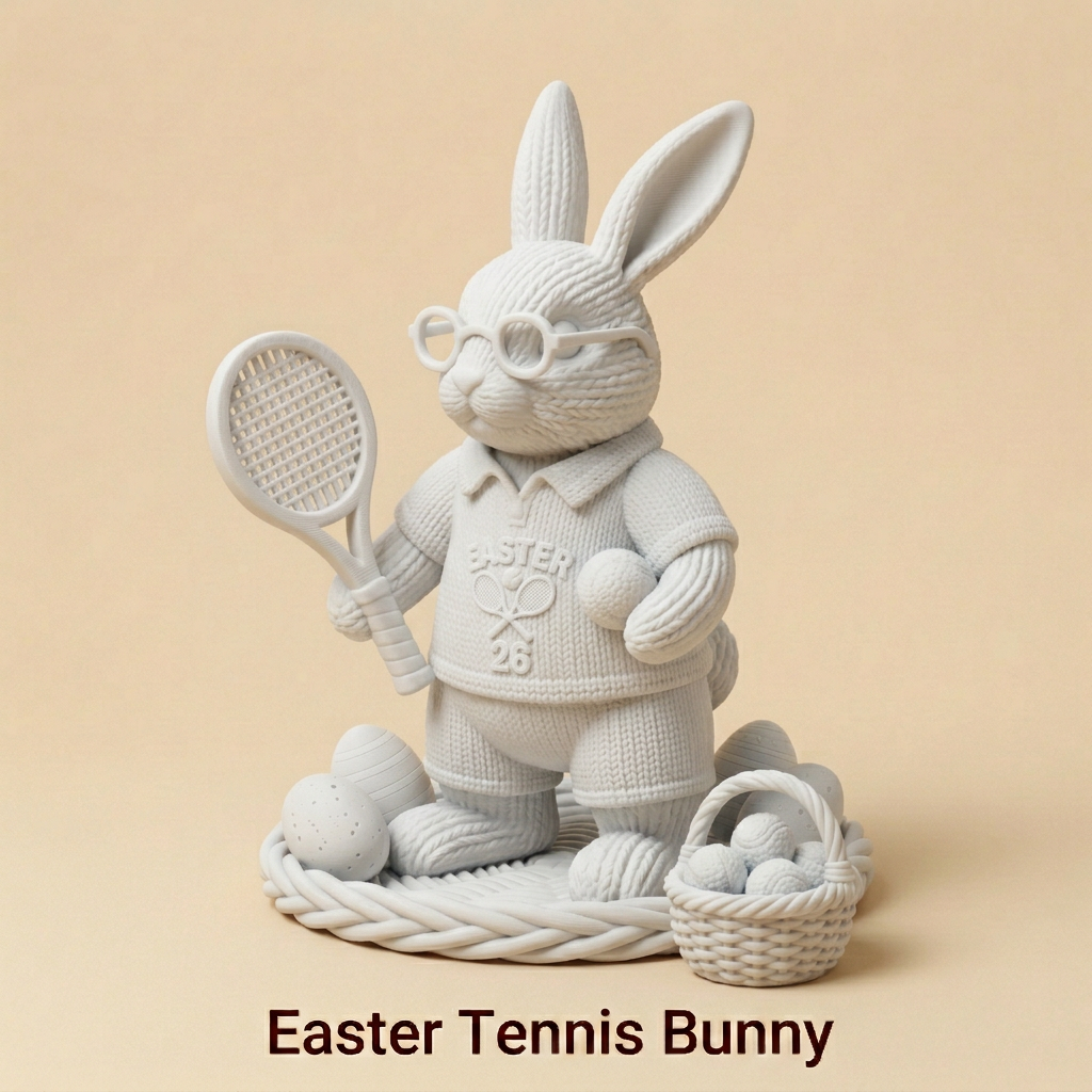 Oster-Tennis-Hase: Aufschlag zum Fest!