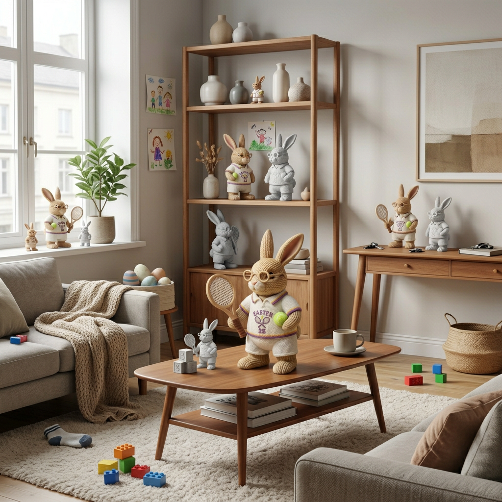 Oster-Tennis-Hase: Aufschlag zum Fest!