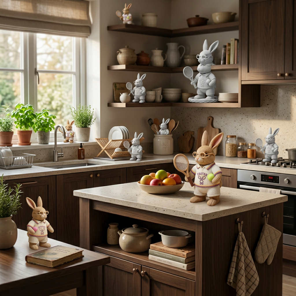 Oster-Tennis-Hase: Aufschlag zum Fest!