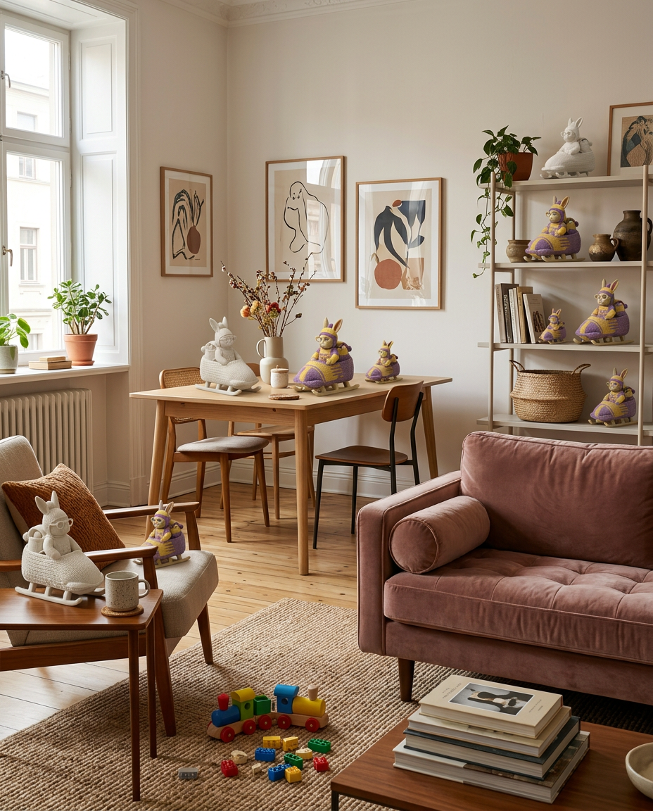 Osterhase Bobsportler - "Ski-Hase"