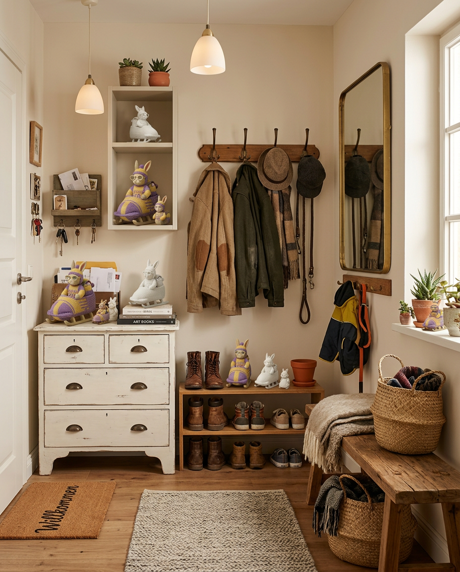 Osterhase Bobsportler - "Ski-Hase"