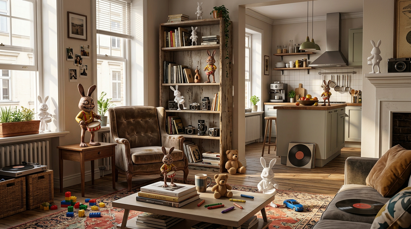 Barnaby der Trommler - Einzigartige 3D-Kunstfigur