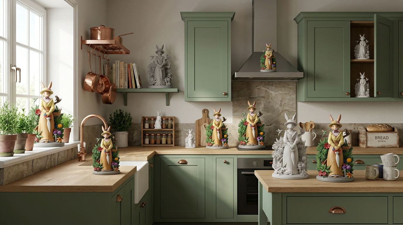 Eleganter Hase mit Blumenstrauß