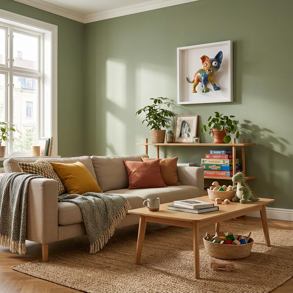 Kunterbunte Katzenskulptur „Mimi“ – Ein verspieltes 3D-Kunstobjekt - 3D Memories