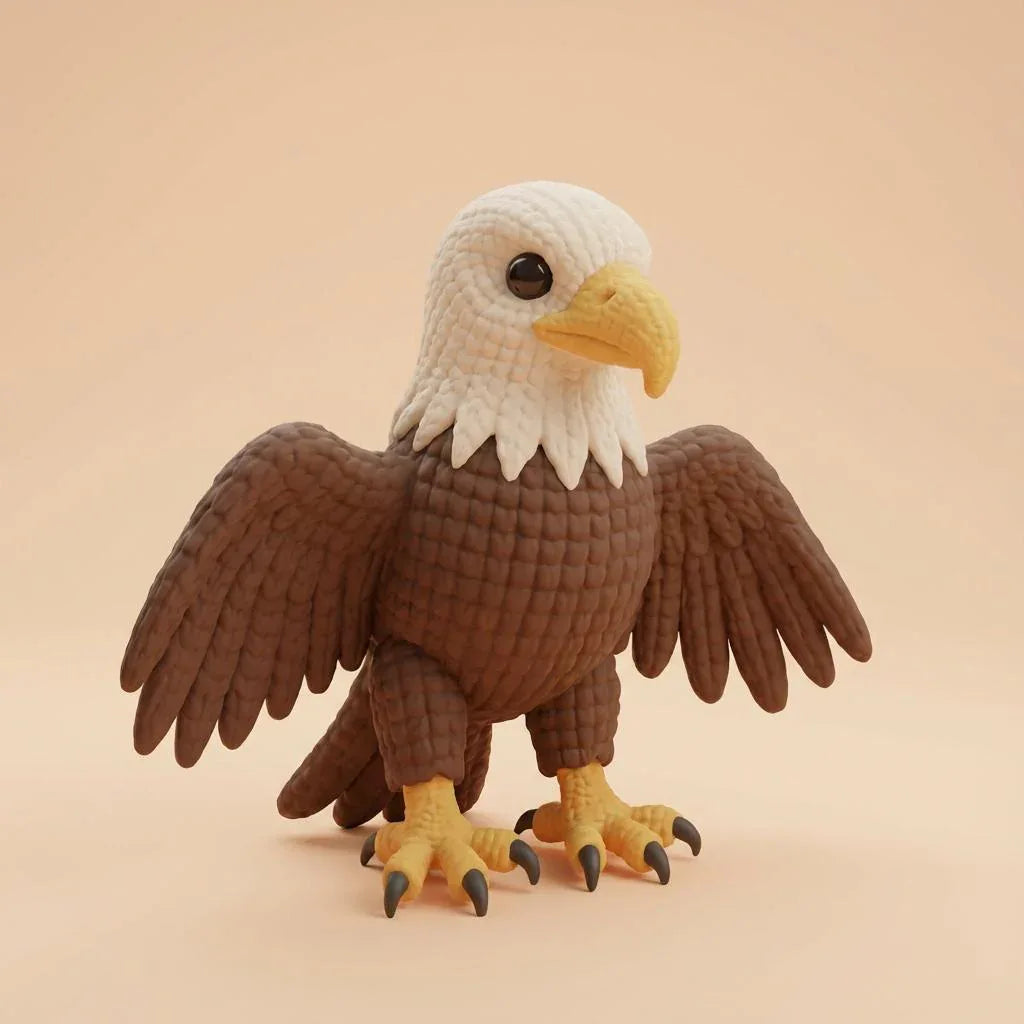 Häkeladler „Auron“ – 3D-Memories Kunstfigur (aus deinem Bild) - 3D Memories