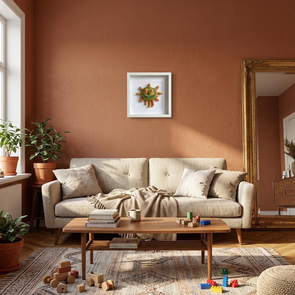 Sonnix - Das fröhliche Sonnenmonster 3D-Kunstobjekt - 3D Memories