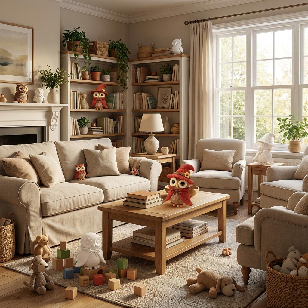 Elda die Zaubereule – 3D-Kunstobjekt aus deiner Zeichnung (Weiß/Bunt/Bunt im Rahmen) - 3D Memories