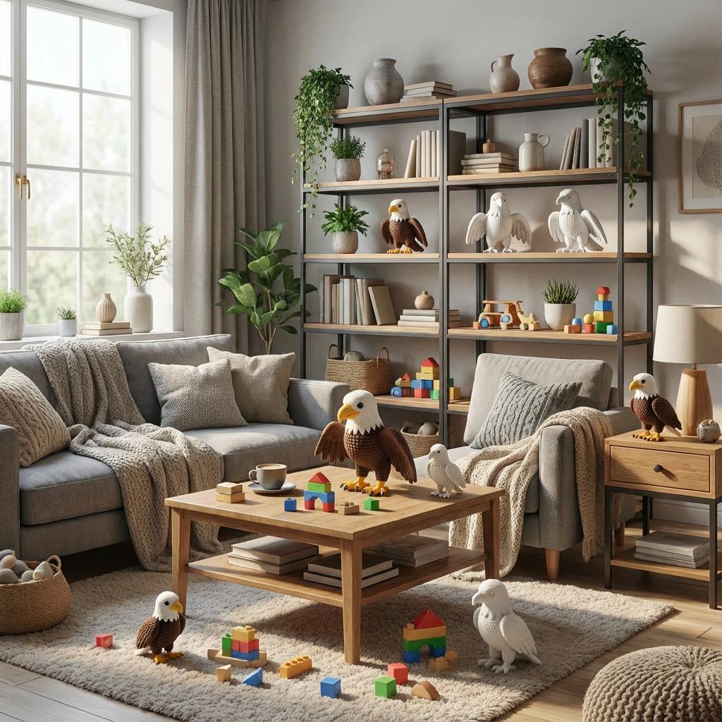 Häkeladler „Auron“ – 3D-Memories Kunstfigur (aus deinem Bild) - 3D Memories