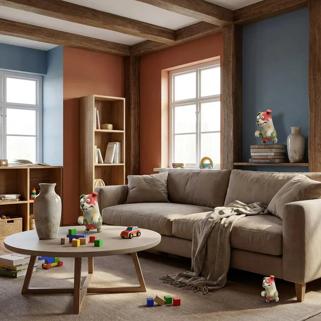 Buntiger Hund 'Frodo' – Ihr fröhlicher 3D-Begleiter - 3D Memories