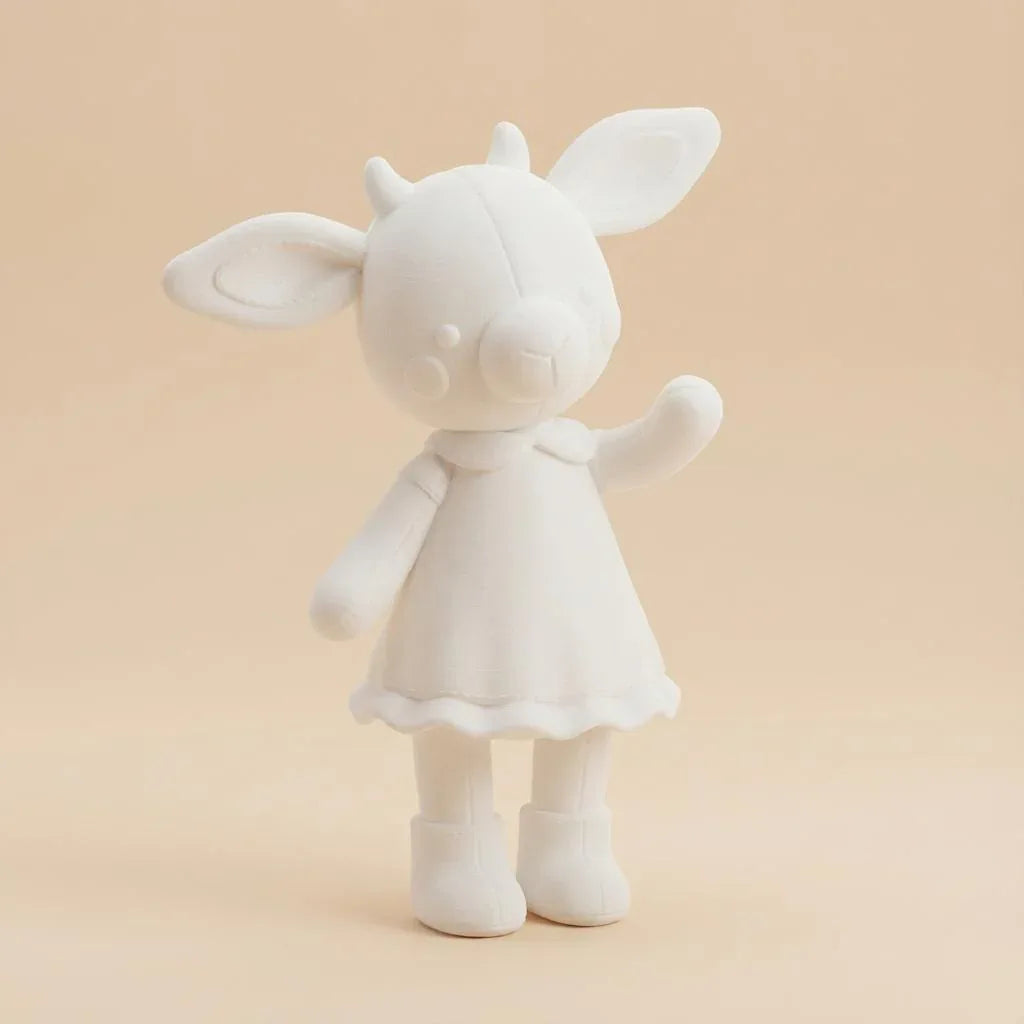 Lotta, die kleine Häkelziege – 3D-Kunstobjekt aus deinem Bild | 3D‑Memories - 3D Memories